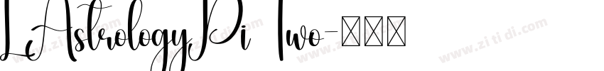 LAstrologyPi Two字体转换